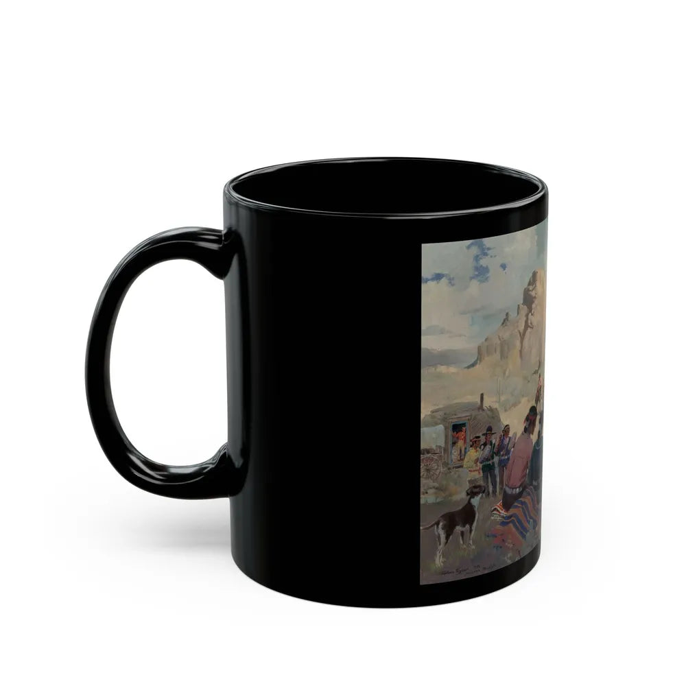 Feather Dance - Black Coffee Mug-Go Mug Yourself