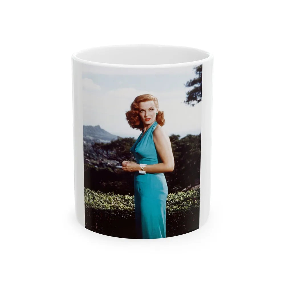 Jane Russell #225 (Vintage Female Icon) White Coffee Mug-11oz-Go Mug Yourself