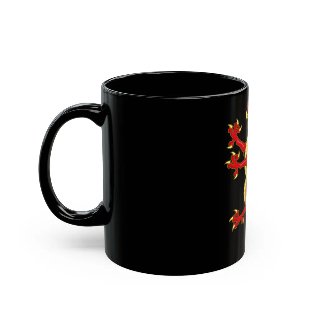 Tudor Dragon Badge - Black Coffee Mug-Go Mug Yourself