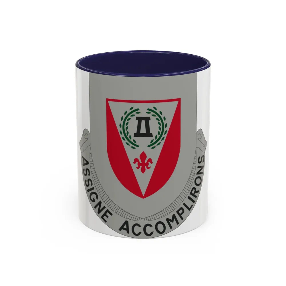 83 Engineer Battalion (U.S. Army) Accent Coffee Mug-11oz-Navy-Go Mug Yourself