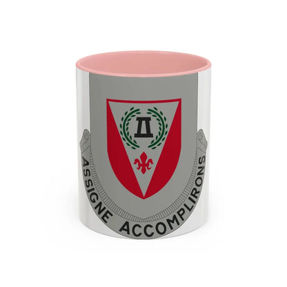 83 Engineer Battalion (U.S. Army) Accent Coffee Mug-11oz-Pink-Go Mug Yourself