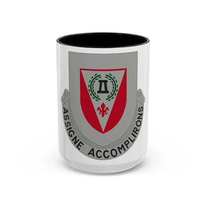 83 Engineer Battalion (U.S. Army) Accent Coffee Mug-15oz-Black-Go Mug Yourself