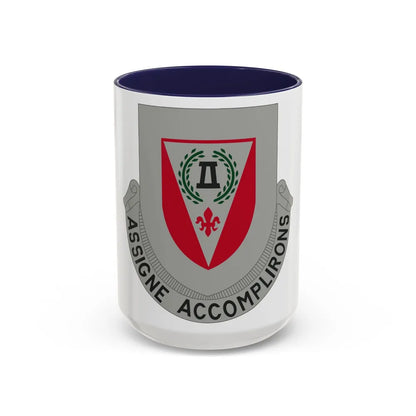 83 Engineer Battalion (U.S. Army) Accent Coffee Mug-15oz-Navy-Go Mug Yourself