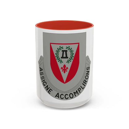 83 Engineer Battalion (U.S. Army) Accent Coffee Mug-11oz-Red-Go Mug Yourself