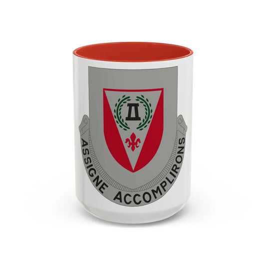 83 Engineer Battalion (U.S. Army) Accent Coffee Mug-11oz-Red-Go Mug Yourself