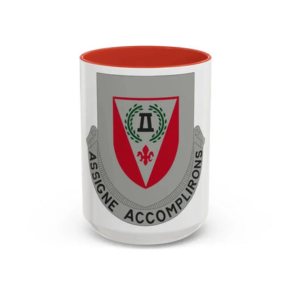 83 Engineer Battalion (U.S. Army) Accent Coffee Mug 11oz Red - Go Mug Yourself