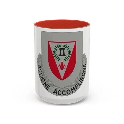 83 Engineer Battalion (U.S. Army) Accent Coffee Mug 11oz Red - Go Mug Yourself