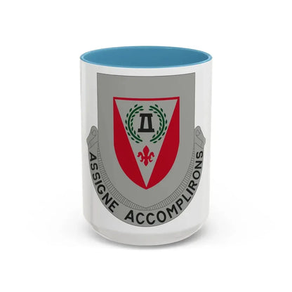 83 Engineer Battalion (U.S. Army) Accent Coffee Mug 15oz Light Blue - Go Mug Yourself