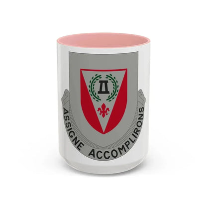 83 Engineer Battalion (U.S. Army) Accent Coffee Mug 15oz Pink - Go Mug Yourself