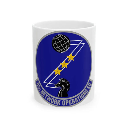 83 Network Operations Squadron ACC (U.S. Air Force) White Coffee Mug-11oz-Go Mug Yourself