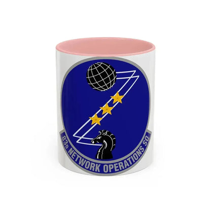 83 Network Operations Squadron ACC (U.S. Air Force) Accent Coffee Mug 11oz Pink - Go Mug Yourself