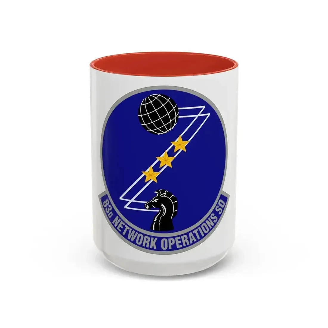 83 Network Operations Squadron ACC (U.S. Air Force) Accent Coffee Mug 15oz Red - Go Mug Yourself