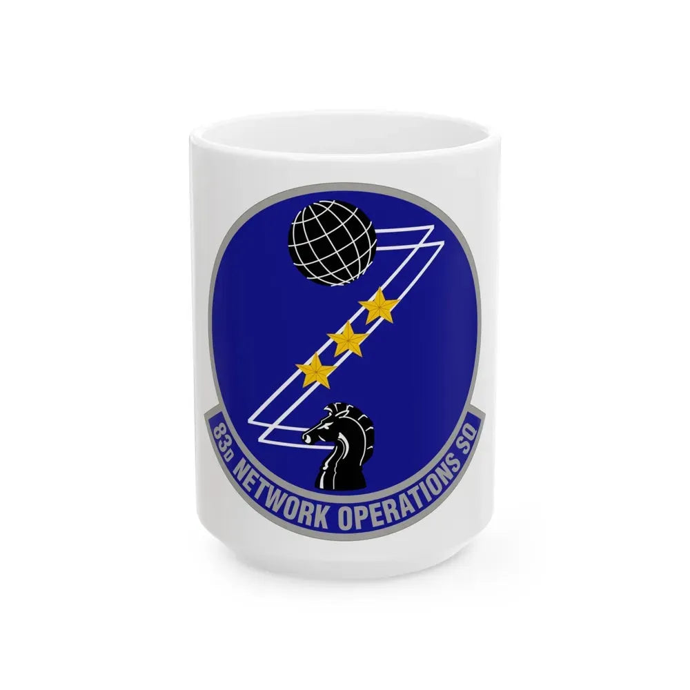 83 Network Operations Squadron ACC (U.S. Air Force) White Coffee Mug 15oz - Go Mug Yourself