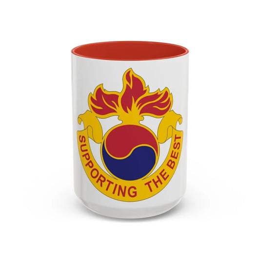 83 Ordnance Battalion (U.S. Army) Accent Coffee Mug-15oz-Red-Go Mug Yourself