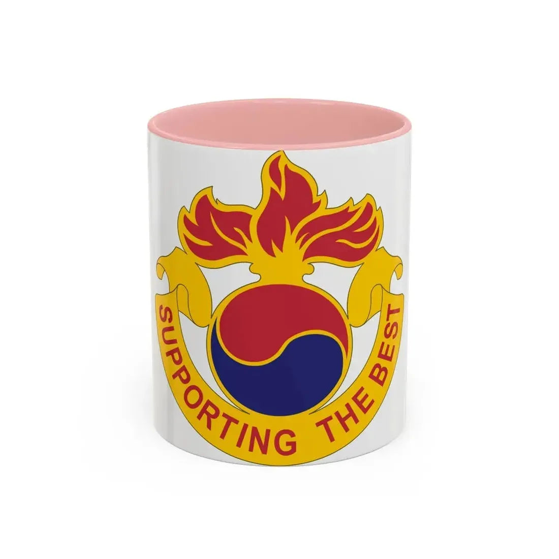 83 Ordnance Battalion (U.S. Army) Accent Coffee Mug 11oz Pink - Go Mug Yourself