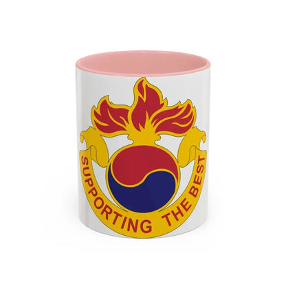 83 Ordnance Battalion (U.S. Army) Accent Coffee Mug 11oz Pink - Go Mug Yourself