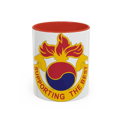 83 Ordnance Battalion (U.S. Army) Accent Coffee Mug 11oz Red - Go Mug Yourself