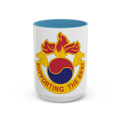 83 Ordnance Battalion (U.S. Army) Accent Coffee Mug 15oz Light Blue - Go Mug Yourself