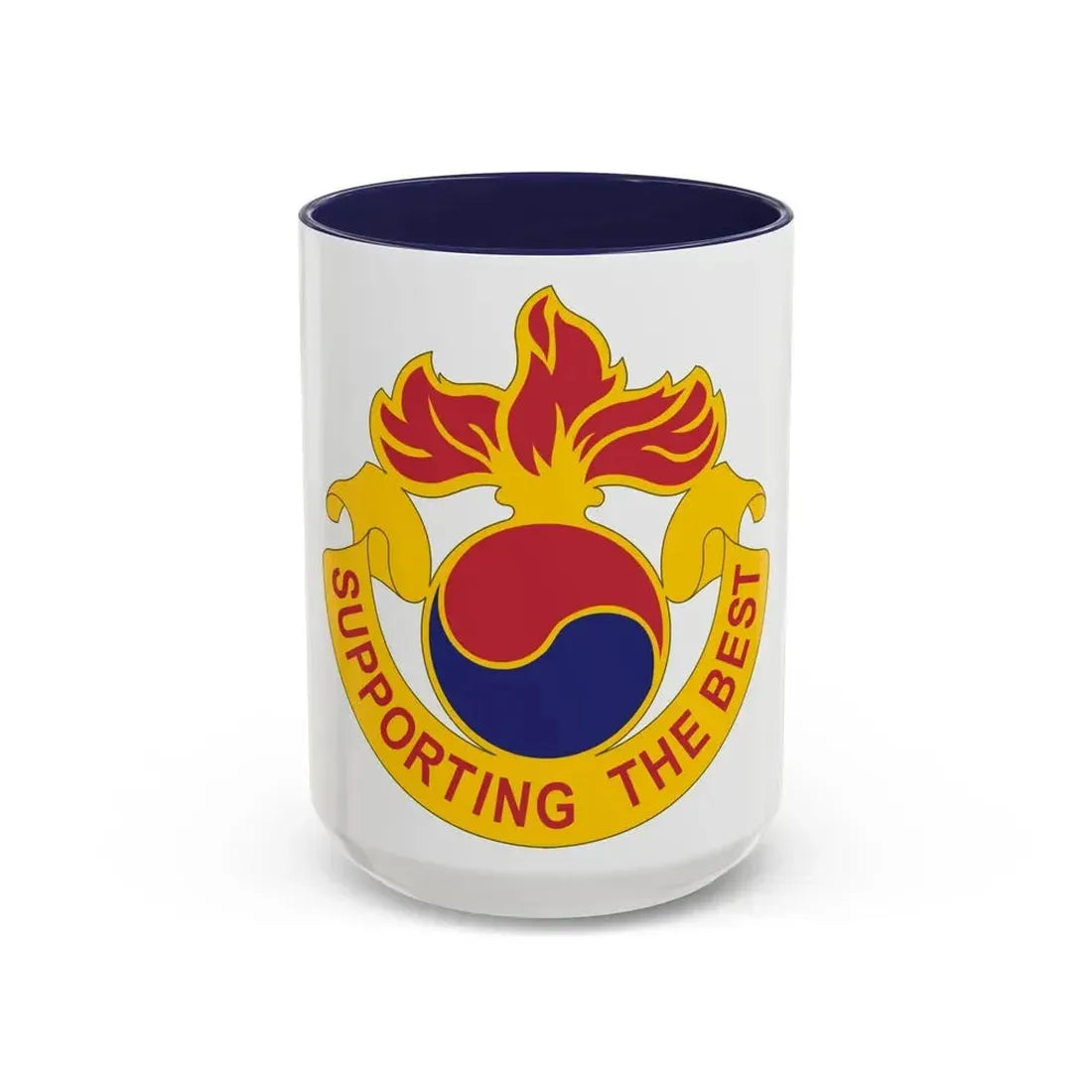 83 Ordnance Battalion (U.S. Army) Accent Coffee Mug 15oz Navy - Go Mug Yourself