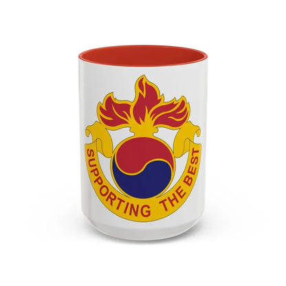 83 Ordnance Battalion (U.S. Army) Accent Coffee Mug 15oz Red - Go Mug Yourself