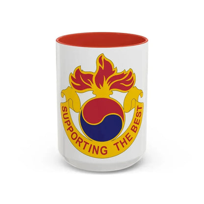 83 Ordnance Battalion (U.S. Army) Accent Coffee Mug 15oz Red - Go Mug Yourself