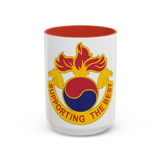 83 Ordnance Battalion (U.S. Army) Accent Coffee Mug 15oz Red - Go Mug Yourself