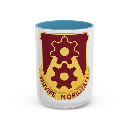 83 Transportation Battalion (U.S. Army) Accent Coffee Mug-15oz-Light Blue-Go Mug Yourself