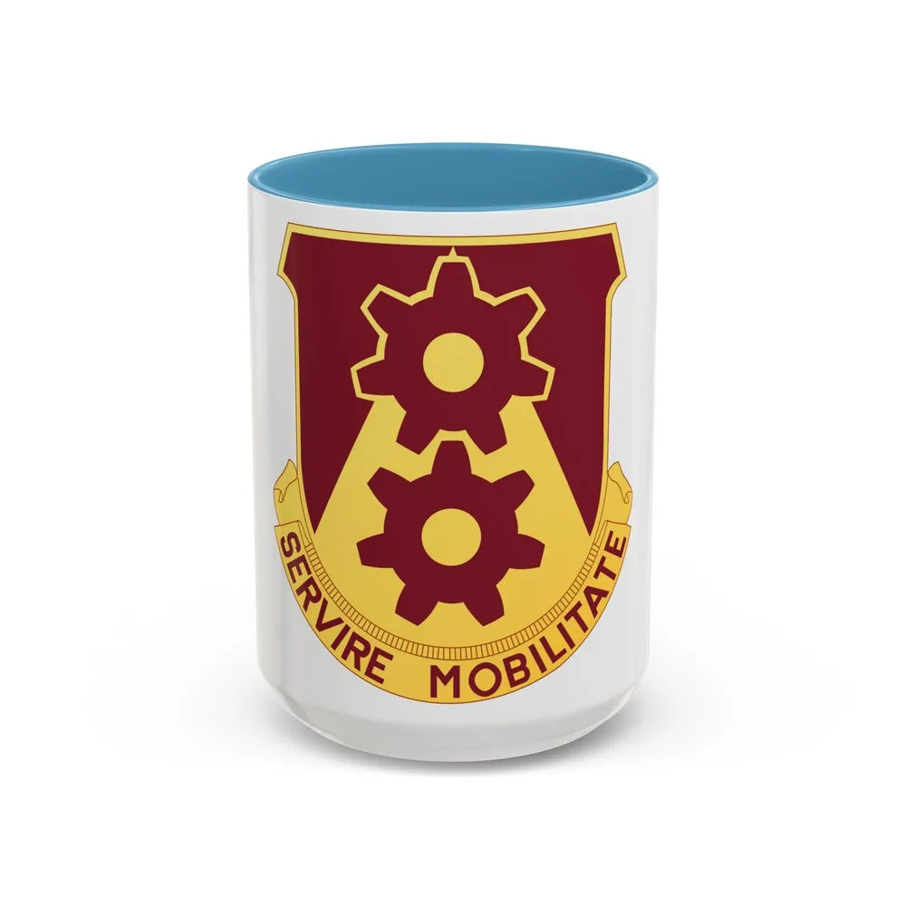 83 Transportation Battalion (U.S. Army) Accent Coffee Mug-15oz-Light Blue-Go Mug Yourself