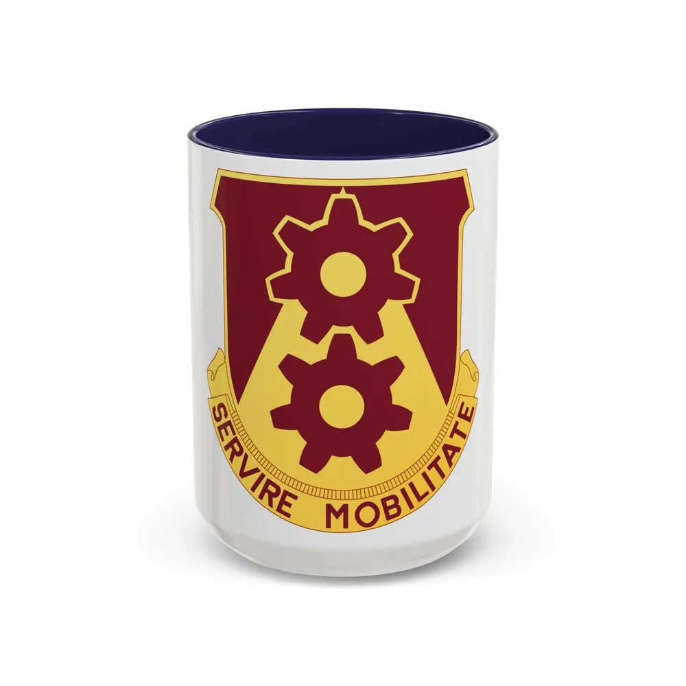 83 Transportation Battalion (U.S. Army) Accent Coffee Mug-15oz-Navy-Go Mug Yourself