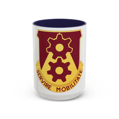 83 Transportation Battalion (U.S. Army) Accent Coffee Mug-15oz-Navy-Go Mug Yourself