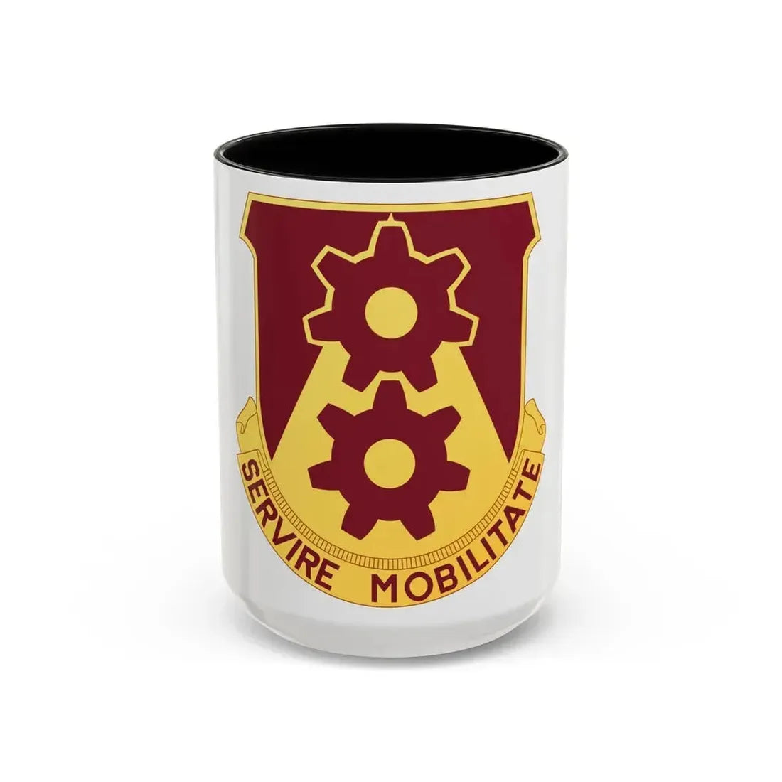 83 Transportation Battalion (U.S. Army) Accent Coffee Mug 15oz Black - Go Mug Yourself