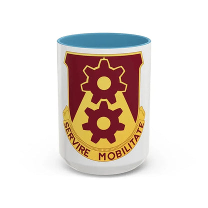 83 Transportation Battalion (U.S. Army) Accent Coffee Mug 15oz Light Blue - Go Mug Yourself