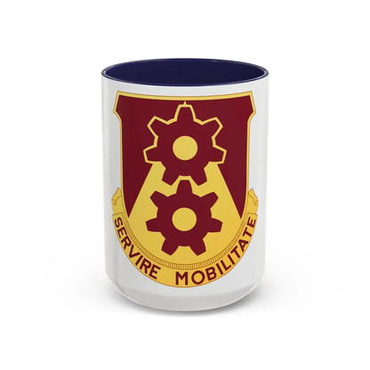 83 Transportation Battalion (U.S. Army) Accent Coffee Mug 15oz Navy - Go Mug Yourself