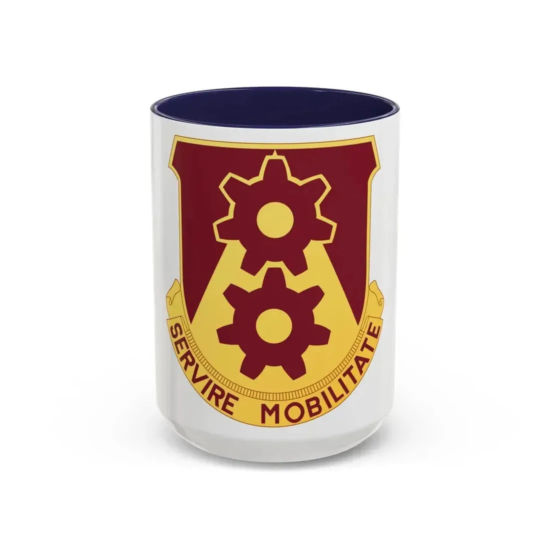 83 Transportation Battalion (U.S. Army) Accent Coffee Mug 15oz Navy - Go Mug Yourself