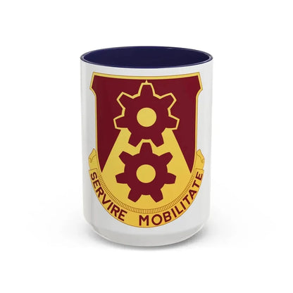 83 Transportation Battalion (U.S. Army) Accent Coffee Mug 15oz Navy - Go Mug Yourself