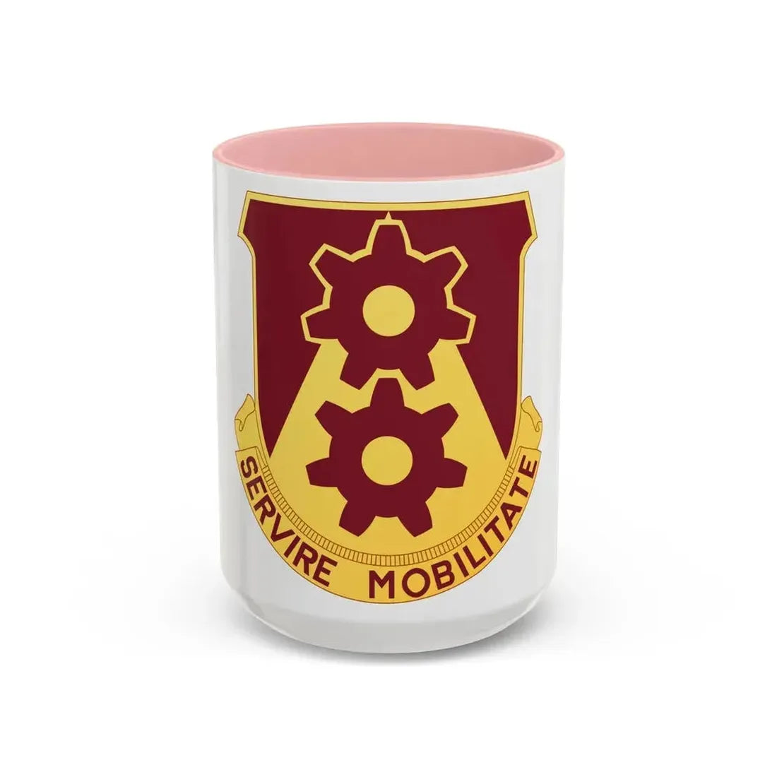 83 Transportation Battalion (U.S. Army) Accent Coffee Mug 15oz Pink - Go Mug Yourself