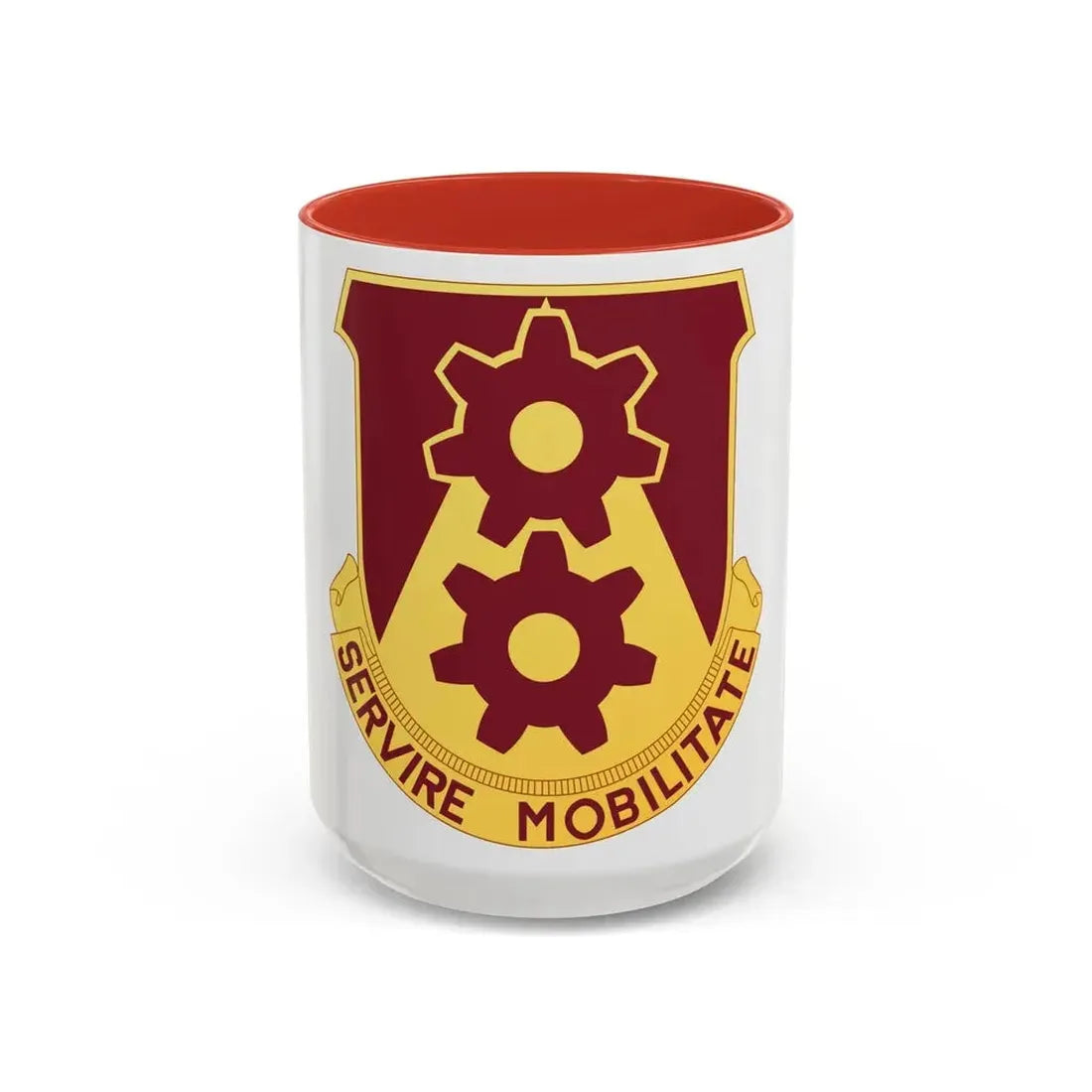 83 Transportation Battalion (U.S. Army) Accent Coffee Mug 15oz Red - Go Mug Yourself