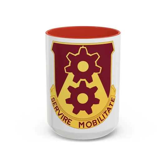 83 Transportation Battalion (U.S. Army) Accent Coffee Mug 15oz Red - Go Mug Yourself