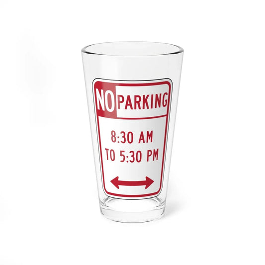 830 AM 10 530 PM Delaware R7-2-DE (Delaware) (Road Sign) Pint Glass 16oz 16oz - Go Mug Yourself