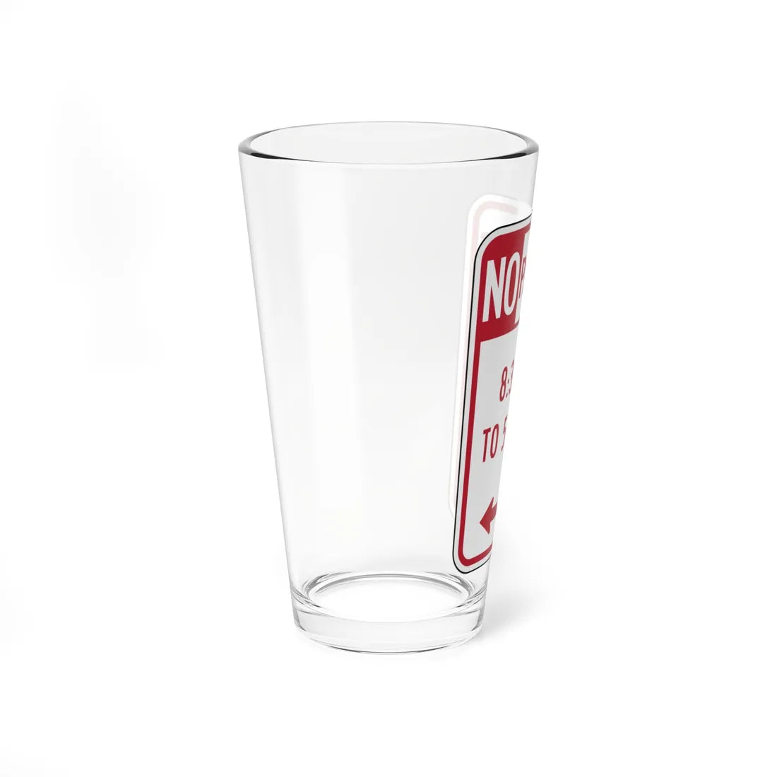 830 AM 10 530 PM Delaware R7-2-DE (Delaware) (Road Sign) Pint Glss 16oz - Go Mug Yourself