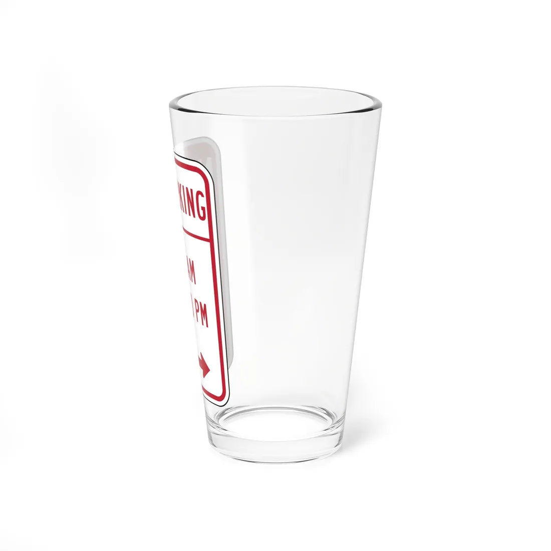 830 AM 10 530 PM Delaware R7-2-DE (Delaware) (Road Sign) Pint Glss 16oz - Go Mug Yourself