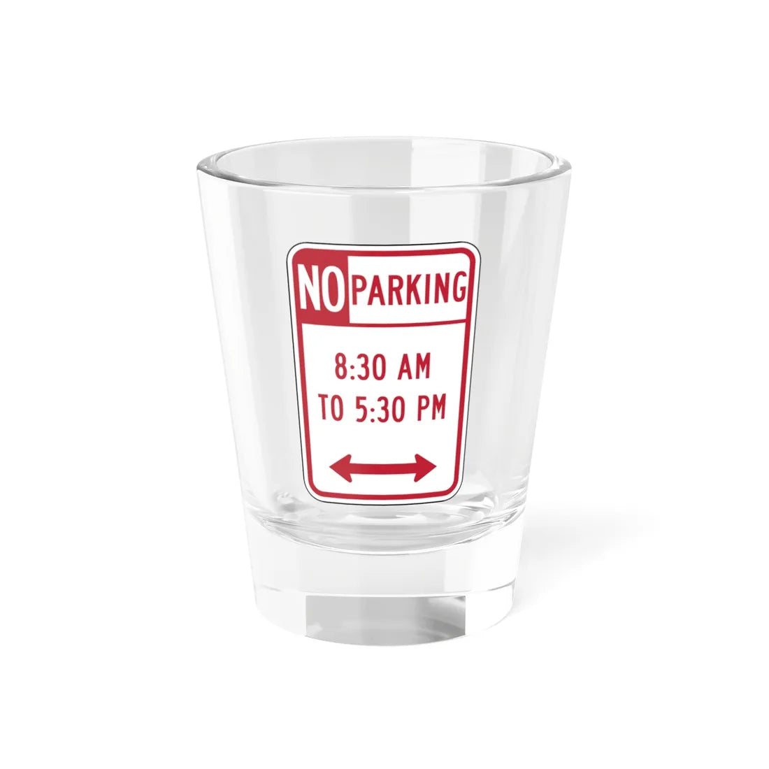 830 AM 10 530 PM Delaware R7-2-DE (Delaware) (Road Sign) Shot Glass 1.5oz 1.5oz - Go Mug Yourself