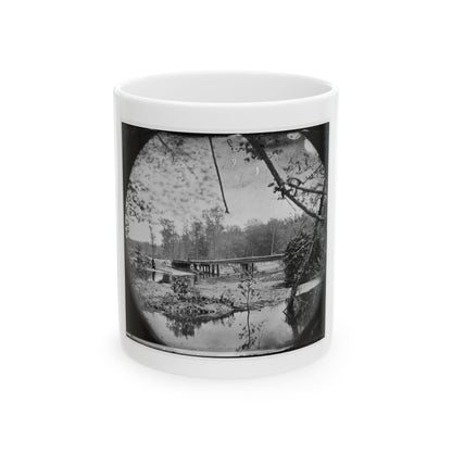 Chickahominy River, Va.  Bridge On Mechanicsville Road (U.S. Civil War) White Coffee Mug