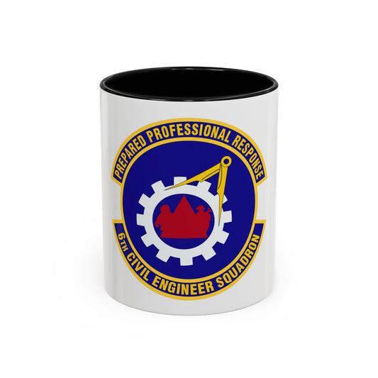 6th Civil Engineer Squadaron (U.S. Air Force) Accent Coffee Mug