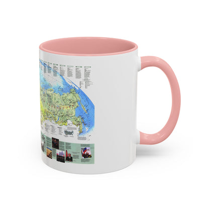 Russia - Communism to Capitalism (1993) (Map) Accent Coffee Mug