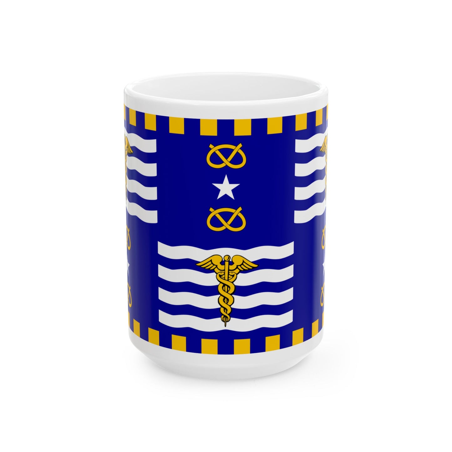 Flag of the City of Brisbane Australia - White Coffee Mug-15oz-Go Mug Yourself