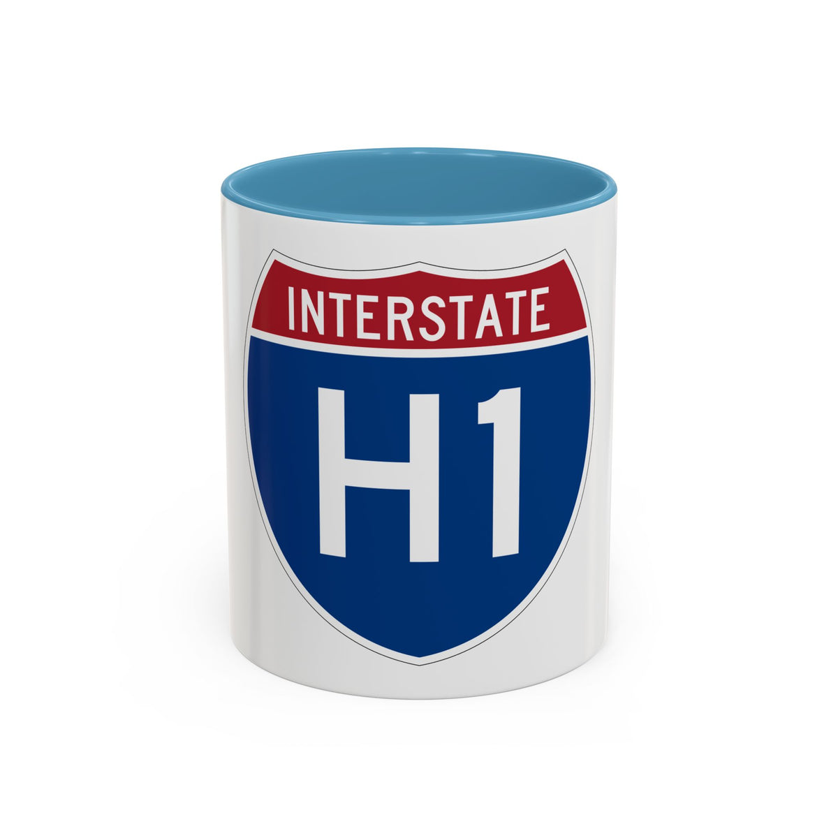 Interstate H1 (U.S. Highways) Accent Coffee Mug