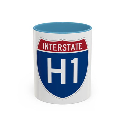 Interstate H1 (U.S. Highways) Accent Coffee Mug