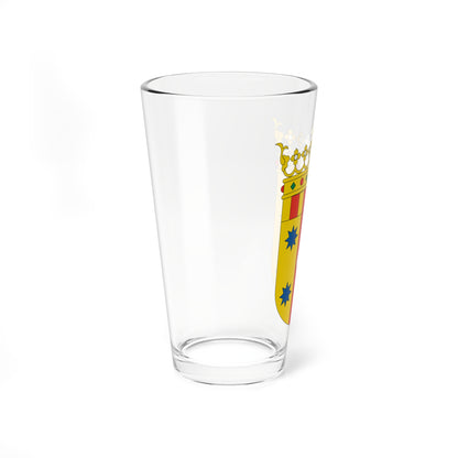 Escudo de la Comarca del Aranda (Spain) (Coat of Arms) Pint Glass 16oz
