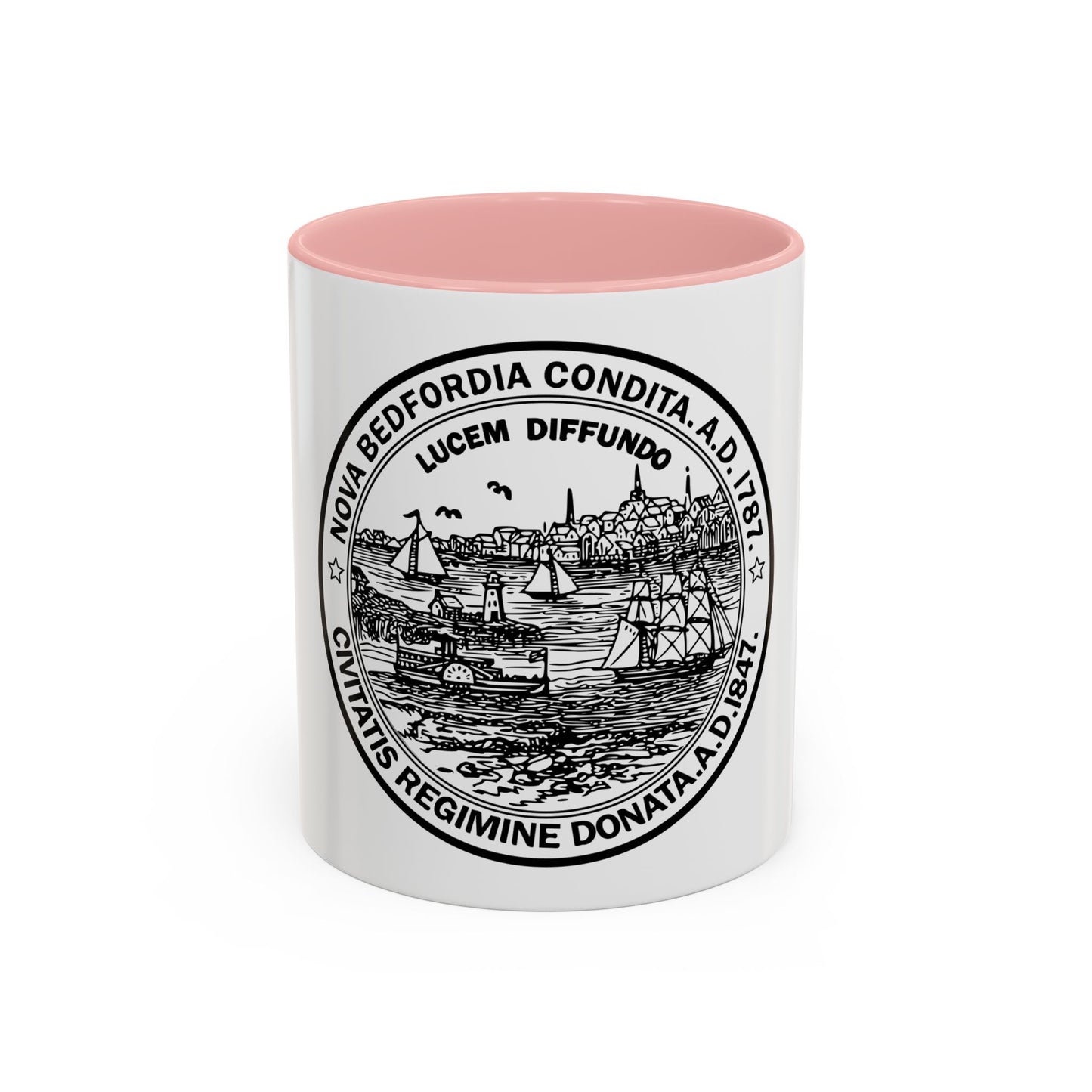 Seal of New Bedford Massachusetts - Accent Coffee Mug
